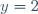 y=2