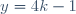 y=4k-1
