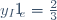 y_{I'e}=\frac23