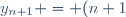 y_{n+1} = (n+1)x_n - \cos(1)