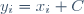 y_i=x_i+C