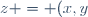 z = (x,y)