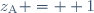 z_{\text{A}} =  1
