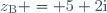 z_{\text{B}} = 5+2\text{i}