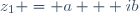 z_1 = a + ib