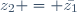 z_2 = \bar{z_1}