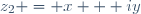 z_2 = x + iy