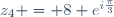 z_4 = 8 e^{i\frac{\pi}{3}}