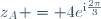 z_A = 4e^{\text{i}\frac{2\pi}{3}}