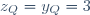 z_Q=y_Q=3