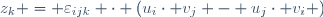 z_k = \varepsilon_{ijk} \cdot (u_i\cdot v_j - u_j\cdot v_i )