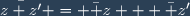 \bar{z+z'} = \bar z + \bar z'