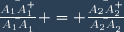 \frac{\bar{A_1A^{\prim \prim}_1}}{\bar{A_1A^{\prim}_1}} = \frac{\bar{A_2A^{\prim \prim}_2}}{\bar{A_2A^{\prim}_2}}