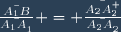 \frac{\bar{A_1B}}{\bar{A_1A^{\prim}_1}} = \frac{\bar{A_2A^{\prim \prim}_2}}{\bar{A_2A^{\prim}_2}}