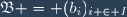 \mathfrak{B} = (b_i)_{i \in I}