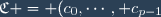 \mathfrak{C} = (c_0,\cdots, c_{p-1})