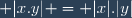  |x.y| = |x|.|y|