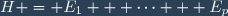 H = E_1 + \cdots + E_p