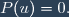 P(u)=0.