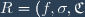 R=(f,\sigma,\mathfrak{C}) = \displaystyle \sum_{k=0}^{p-1} (x_{k+1}-x_k) f(c_k)