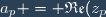 a_p = \mathfrak{Re}(z_p)