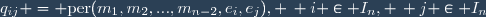 q_{ij} = \text{per}(m_1,m_2,...,m_{n-2},e_i,e_j), \, i \in I_n, \, j \in I_n