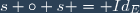 s \circ s = Id_E