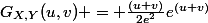 $G_{X,Y}(u,v) = \frac{(u+v)}{2e^2}e^{(u+v)}$