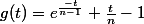 $g(t)={{e}^{\frac{-t}{n-1}}}+\frac{t}{n}-1$