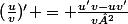 (\frac{u}{v})' = \frac{u'v-uv'}{v²}