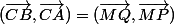 (\vec{CB},\vec{CA})=(\vec{MQ},\vec{MP})