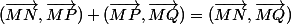 (\vec{MN},\vec{MP})+(\vec{MP},\vec{MQ})=(\vec{MN},\vec{MQ})