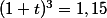 (1+t)^3=1,15