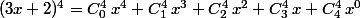 (3x+2)^4=C_0^4\,x^4+C_1^4\,x^3+C_2^4\,x^2+C_3^4\,x+C_4^4\,x^0