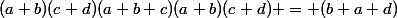 (a b)(c d)(a b c)(a b)(c d) = (b a d)