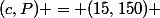 (c,P) = (15,150) 