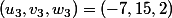 (u_3,v_3,w_3)=(-7,15,2)