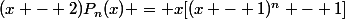 (x - 2)P_n(x) = x[(x - 1)^n - 1]