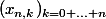 (x_{n,k})_{k=0 ... n}