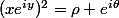 (xe^{iy})^2=\rho e^{i\theta}