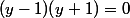 (y-1)(y+1)=0
