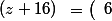 \left(\begin{array}{cc}3y&(x+4y)\\12&(z+16)\end{array}\right)=\left(\begin{array}{cc}6&13\\12&13\end{array}\right)