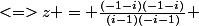 <=>z = \frac{(-1-i)(-1-i)}{(i-1)(-i-1)} 