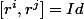 [r^i,r^j]=Id
