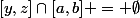 [y,z]\cap[a,b] = \emptyset