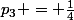 \(p_3 = \frac{1}{4}\)