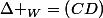 \Delta _W=\left(CD\right)