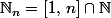 \N_n=[1,\,n]\cap\N