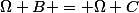 \Omega B = \Omega C