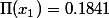 \Pi(x_1)=0.1841